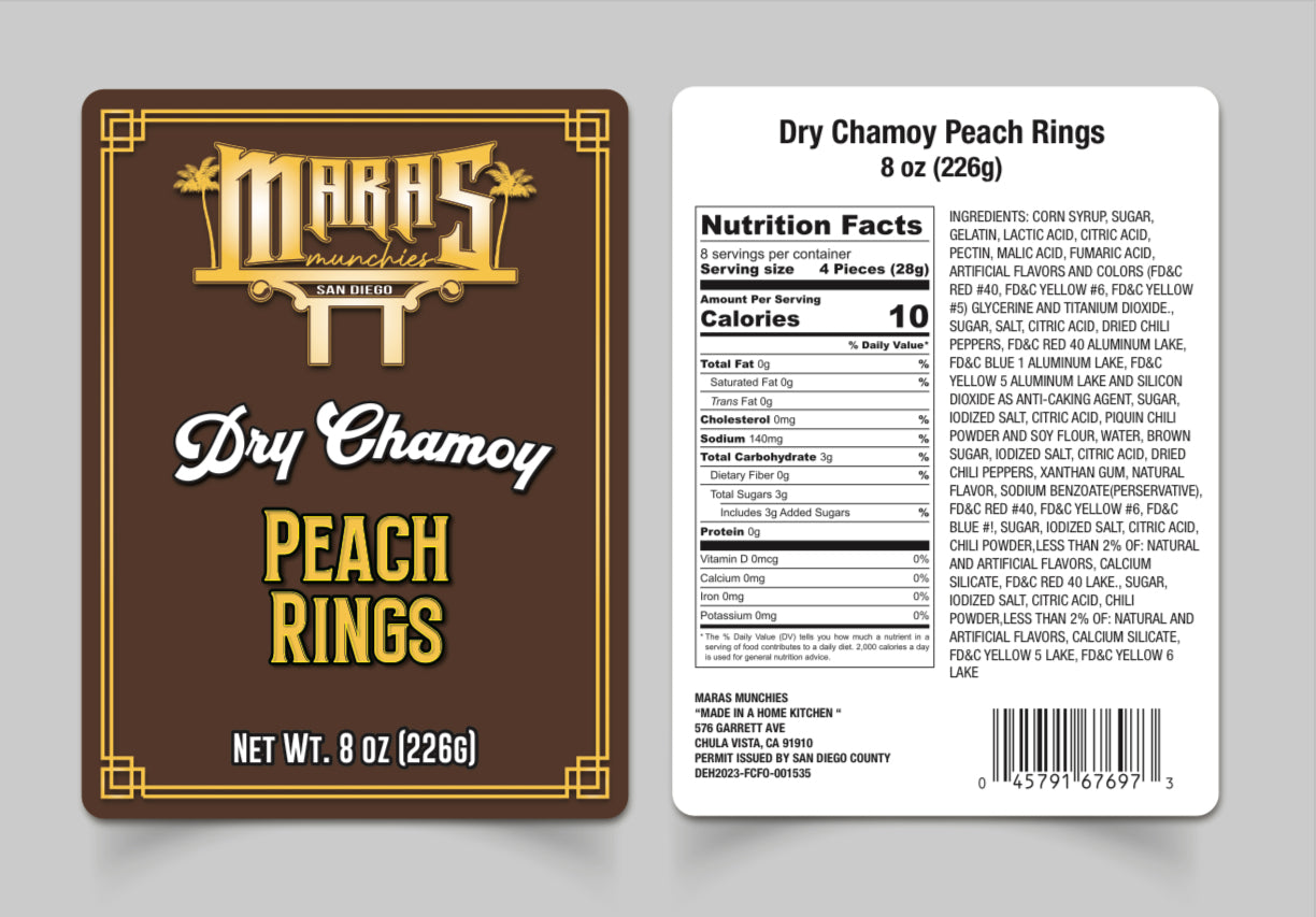 Dry Chamoy Peach Rings