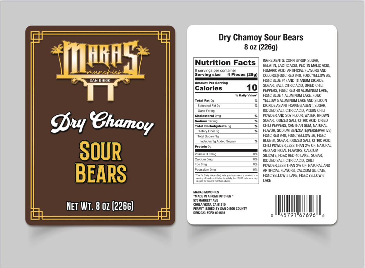 Dry Chamoy Sour Bears